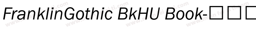 FranklinGothic BkHU Book字体转换